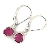 Small Round Crystal Earrings by Dani'z Designz 