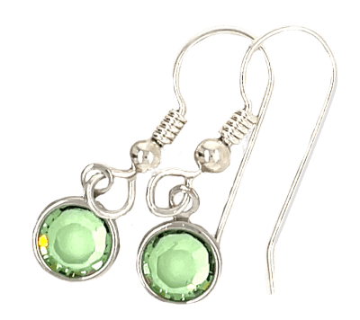 Round Crystal Earrings by Dani'z Designz MT